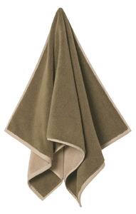 Bavlnená osuška Ekko Olive/Cashmere 70 × 140 cm