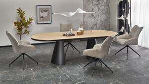 Halmar Rozkladací jedálenský stôl GIACOMO 180(240)x100 prírodný/čierny