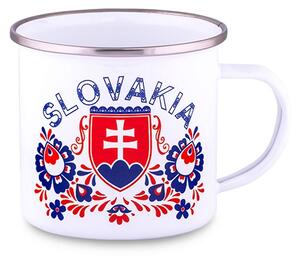 Plechový hrnček Slovakia znak folk 300ml