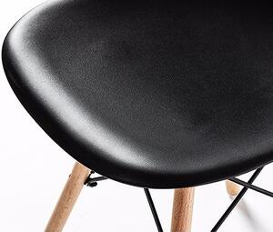 Jedálenská stolička BASIC čierna - škandinávsky štýl