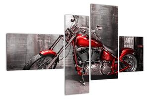 Obraz červené motorky (Obraz 110x70cm)