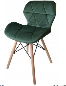 Jedálenská stolička SKY zelená - škandinávsky štýl