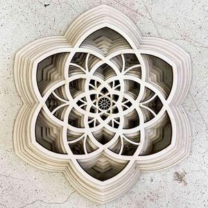 3D obraz Sentop Mandala pokoja prírodná až 90 x 100 cm