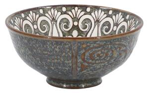 Opálová porcelánová miska s kvetmi vnútri Arés - Ø 12*5,5 cm / 300 ml - Chic Antique