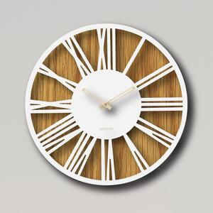 Nástenné drevené hodiny rímske číslice - Sentop | HDFK029 | dub