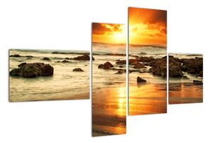 Západ slnka na mori - obraz (Obraz 110x70cm)