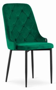 Zamatová stolička Dublin zelená