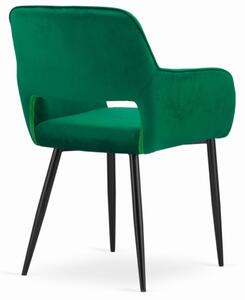 Zamatová stolička Lisbon zelená