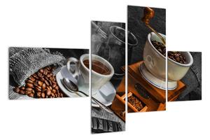 Zátišie s kávou - obraz (Obraz 110x70cm)