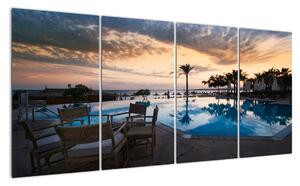 Obraz bazéna v Stredozemí (Obraz 160x80cm)