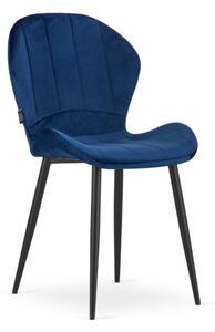 Zamatová stolička Barcelona modrá