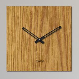 Minimalistické hodiny na stenu - Sentop štvorec | HDFK036 | drevené