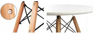 Jedálenský stôl SCANDI 90 cm biely
