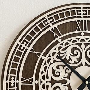 Elegantné drevené hodiny na stenu - Sentop | PR0463 | dvojvrstvové