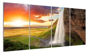 Moderný obraz vodopádu (Obraz 160x80cm)