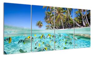 Obraz tropického mora (Obraz 160x80cm)