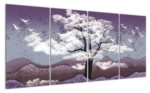Abstraktný obraz stromu (Obraz 160x80cm)