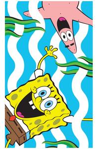 Detský uterák Spongebob a Patrik - 100% bavlna - 30 x 50 cm