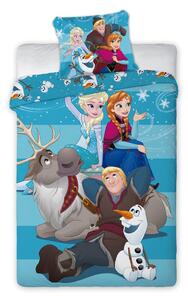 Detské obliečky Ľadové kráľovstvo - Frozen 02 140x200 70x90 cm 100% Bavlna MiniMega