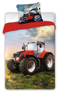 Posteľné bavlnené obliečky s Traktorom 03 140x200 70x90 cm 100% Bavlna Faro