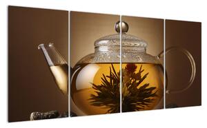 Obraz kanvica s čajom (Obraz 160x80cm)