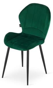 Zamatová stolička Barcelona zelená