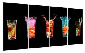 Obraz do kuchyne - letné drinky (Obraz 160x80cm)