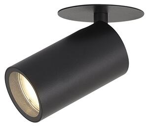 Moderné zapustené bodové svietidlo čierne GU10 50mm IP44 - Chels