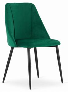 Zamatová stolička VENEZIA zelená