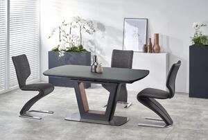 Halmar Rozkladací jedálenský stôl BILOTTI 160(200)x90 antracit mat/orech