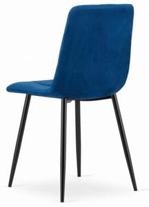 Zamatová stolička BEOGRAD modrá