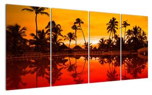 Obraz - tropická krajina (Obraz 160x80cm)