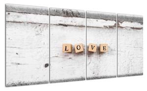 Obraz - nápis LOVE (Obraz 160x80cm)