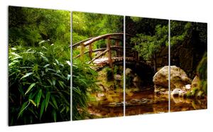 Obraz dreveného mosta (Obraz 160x80cm)