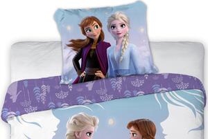 Bavlnené obliečky Ľadové Kráľovstvo- Anna, Elsa a Olaf -140x200 70x90