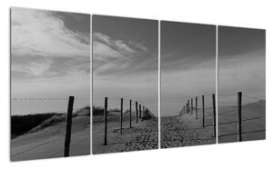 Obraz - cesta v piesku (Obraz 160x80cm)