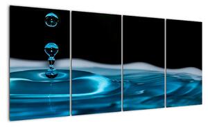 Obraz kvapky vody (Obraz 160x80cm)