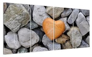 Obraz srdce - moderný obraz (Obraz 160x80cm)