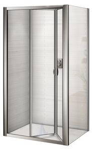 WRITE COMBI 90x80 Sprchovací kút so zalamovacími dverami