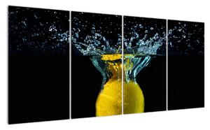 Obraz citrónu vo vode (Obraz 160x80cm)