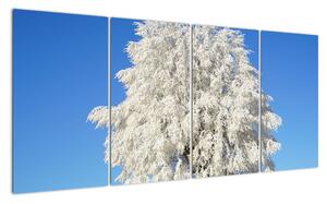Zasnežený strom - obraz (Obraz 160x80cm)
