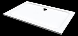 POINT BLACK ROCKY 90x80 Clear Obdĺžnikový sprchovací kút s mramorovou vaničkou