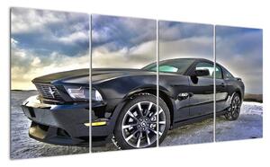 Obraz čierneho auta (Obraz 160x80cm)