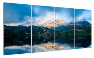Obraz - jazero s horami (Obraz 160x80cm)