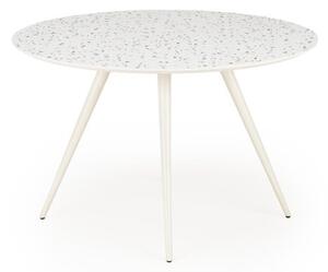 Halmar Okrúhly jedálenský stôl ARAMIS 120 teracotový/biely