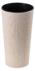 PLASTOVÝ KVETINÁČ URBANIKA ECO 19,5X36,5 CM BÉŽOVÁ