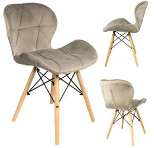 Jedálenská stolička SKY béžová - škandinávsky štýl
