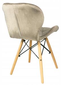 Jedálenská stolička SKY béžová - škandinávsky štýl