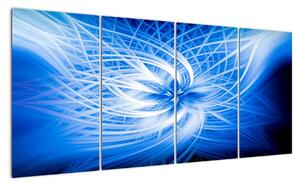 Modrý moderný obraz (Obraz 160x80cm)