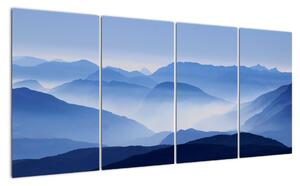 Modré hory - obrazy na stenu (Obraz 160x80cm)